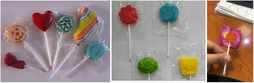 Flat lollipop forming machine — 1