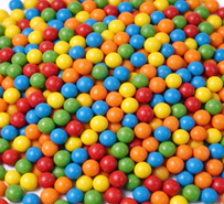 Ball bubble gum