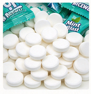 Coated mint chewing gum